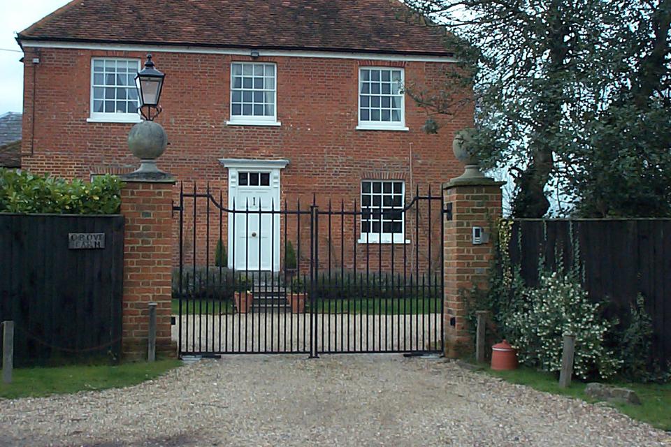 Hand forged entrance gates - New Forest